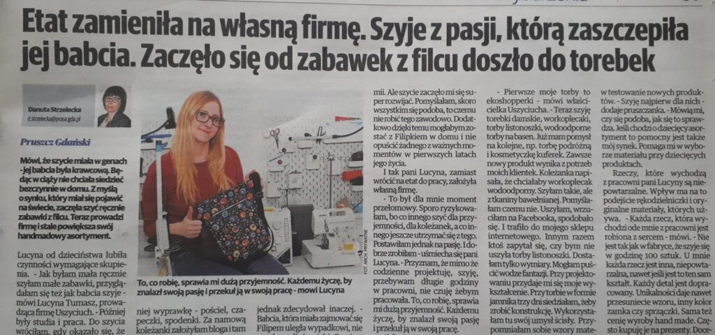 Lucyna Tumasz-Michmiel artykuł w gazecie